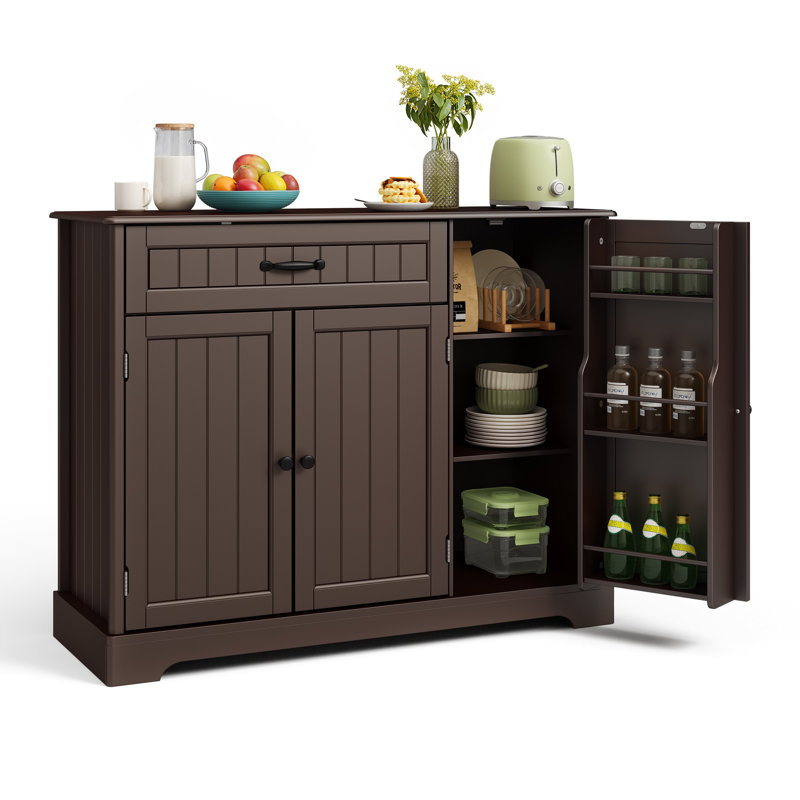Garde-manger autoportant 33 po avec 3 portes, 1 tiroir et plusieurs options de finition Bayview, Cuivre antique