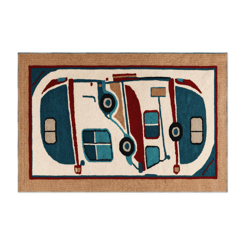 Tapis intérieur et extérieur noir Transport, Rectangle 9 pi x 12 pi