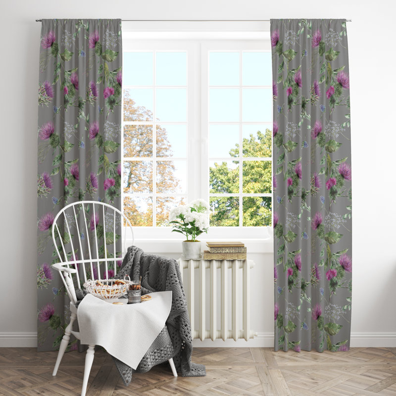 Semi Sheer Curtain Pair, 20" W x 52" L