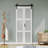 3 Lite White Frosted Glass Bi-fold Sliding Barn Door with Hardware Kit and Handle(pantry,closet)-102693174