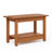 24" Waterproof HIPS Shower Bench, All-Weather Shower Stool, 400 lbs Weight Capacity, Non-Slip Feet, Teak-75284261-75284260