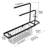 Adjustable Kitchen Sink Dish Drying Rack With Expandable Design, Space-Saving Organizer For Sponges And Utensils