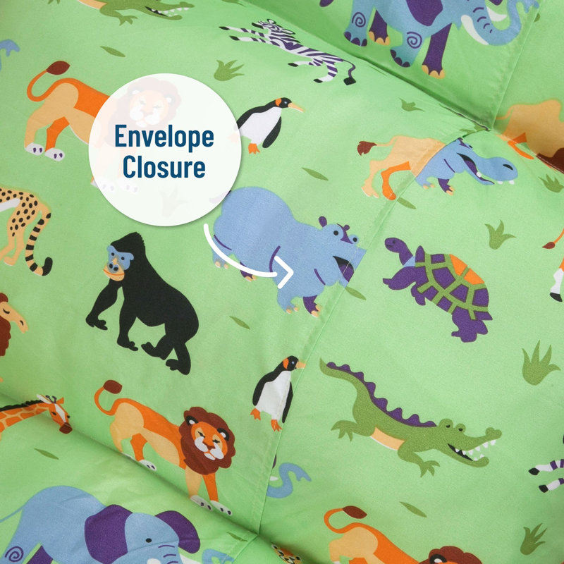 Housse de coussin en microfibre Wildkin, Wild Animals