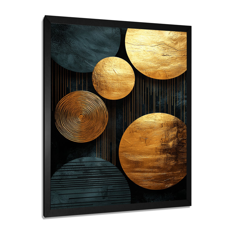 Shivdas - Abstract Wall Art Prints, Noir, H 20 po x l 12 po, Reproduction encadrée sans passe-partout