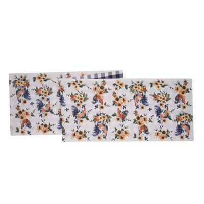 Rooster Farmhouse Reversible Table Runner
