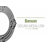 Endurathane Benson Ceiling Medallion, 11 1/8"OD x 6 1/8"ID x 5/8"P (Fits Canopies up to 6 1/8"), Hand-Painted Steel Gray Finish-27780666