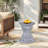 Cement Outdoor End Tables For Patio(Only Including Table)