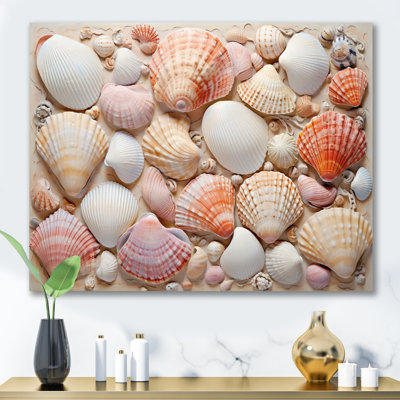 " Seashell Contemporary Collage "