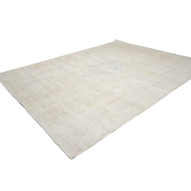 Muted Beige Traditional 10X13 Oriental Area Rug