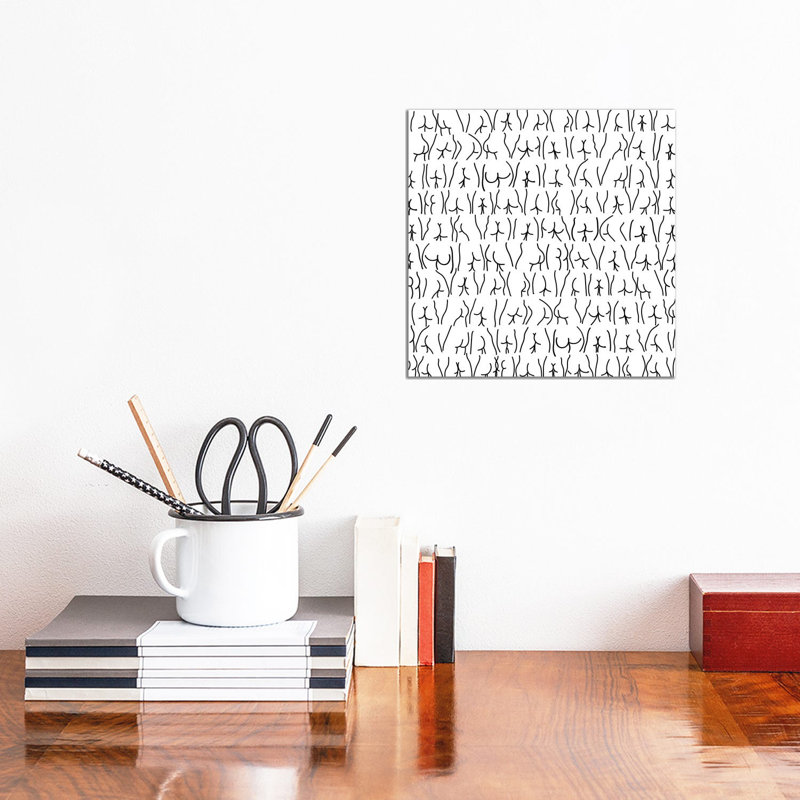 Encre par Notsniw Art - Giclée sur toile tendue avec châssis, H 12 po x l 12 po x P 0,75 po