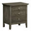 Table de chevet grise pour la vie moderne