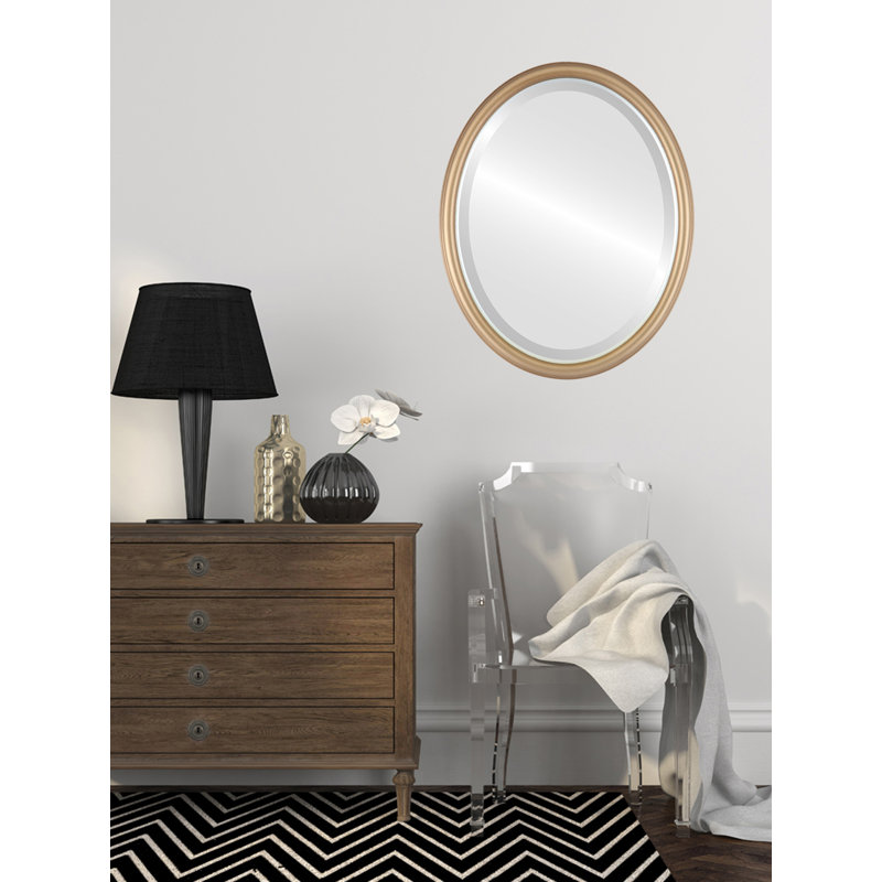 Miroir Newburyport, 13 po x 17 po, Désert doré