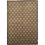 Himalayan Wool Geometric Area Rug in Brown
