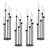 5-Arm Candle Holder Set Of 4-1264554510