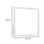 Miroir pour commode Bisca, carré de 40 po, stratifié décoratif gris