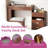 Multi-functional 3-in-1 Makeup Vanity Desk With Flip-top Mirror, Led Lighting, Adjustable Length & Ample Drawers-86839044
