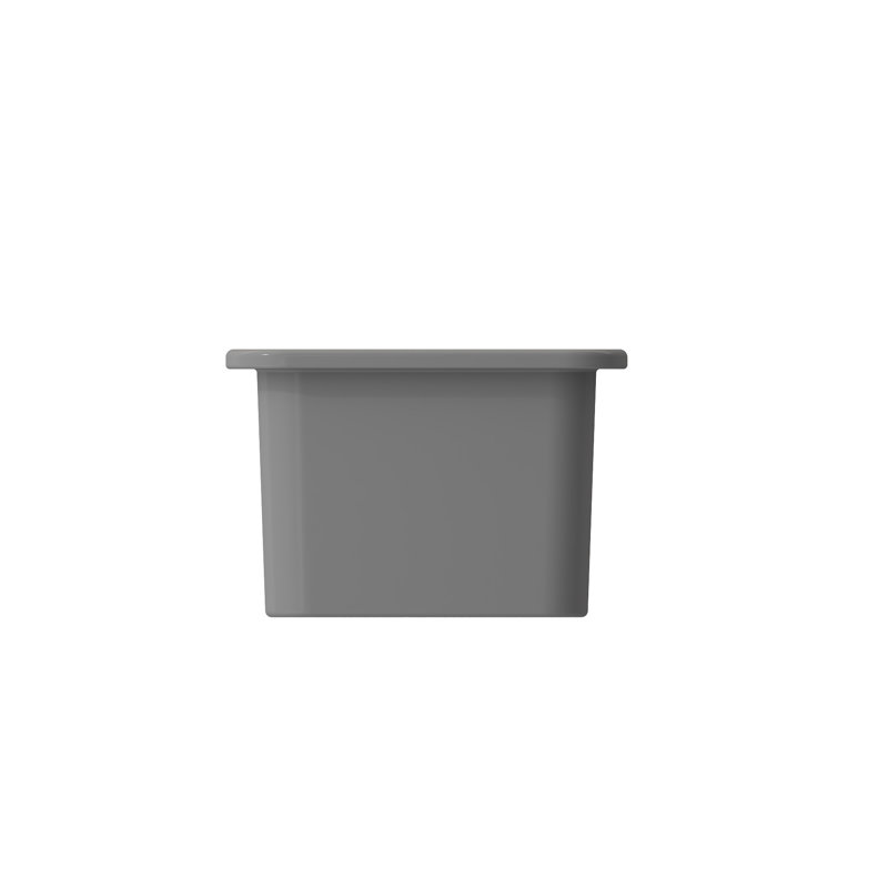 12'' L Kitchen Sink, Matte Gray