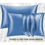 Satin Silk Pillow Cases Pack of 2 Super Soft Smooth Pillow Covers Breathable Hypoallergenic Envelope Closure-1637978144