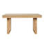 Table de salle à manger à rallonge 60-78 "avec rallonge amovible, table de cuisine en bois pour 4 à 8 personnes, finition naturelle-2142016599