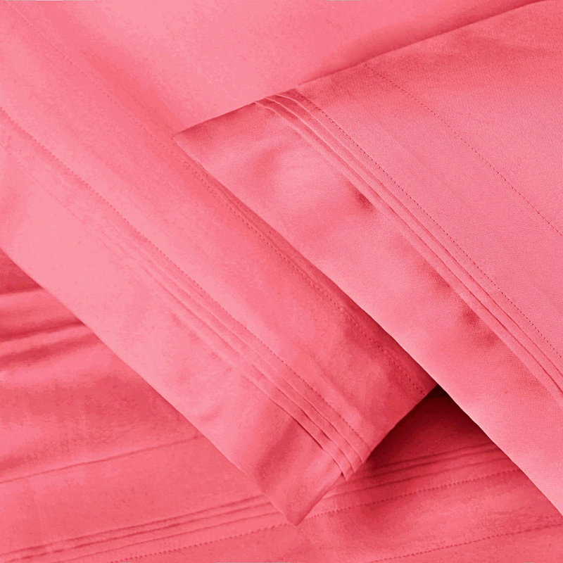 Blush Cotton Dream Pillowcase Set - Soft Solid Color Pillow Covers for Bedroom Decor - 2-Piece Set for Comfortable Sleep and Relaxation