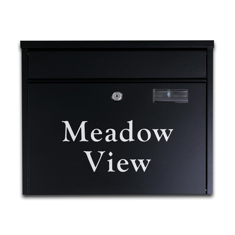Lillard Steel Wall Mounted Post Box, Yes