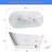 66" x 28" Freestanding Soaking Acrylic Bathtub