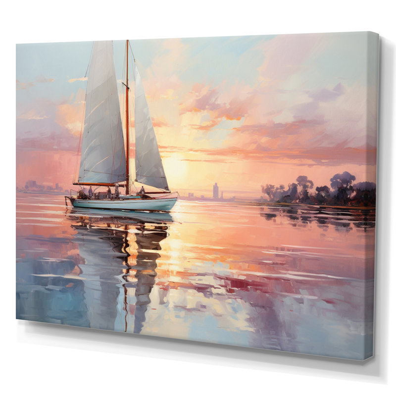 Voilier Dreamy Regatta II - impression, H 30 po x l 40 po x P 1,5 po, Toile tendue