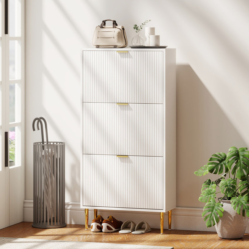 18 Pair Flip Down Shoe Storage