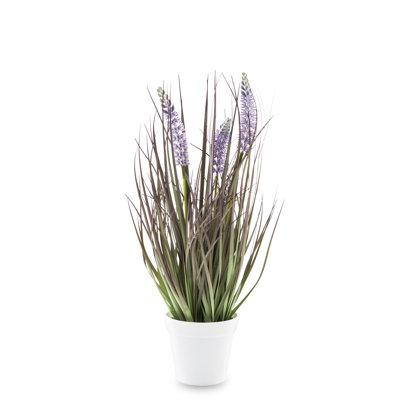 45cm Faux Evergreen Grass in Pot