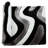 Thionville Shag Black/Grey Shag Area Rug-904213568