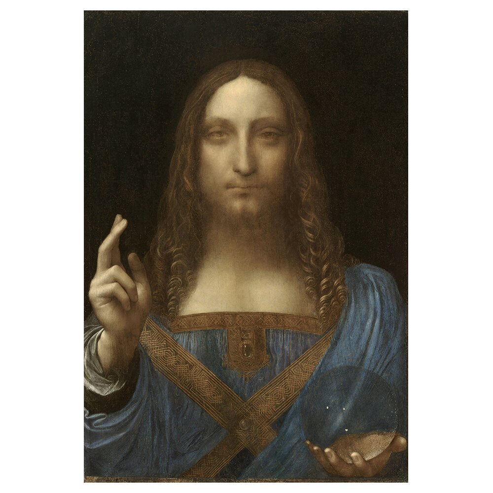 Leinwandbild Salvator Mundi von Leonardo da Vinci