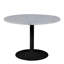 Baskas Round Marble Top Metal Base Dining Table-230530265