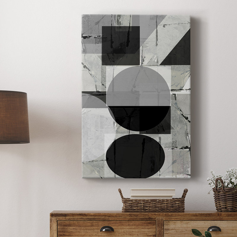 Abstrait Neutralité II - galerie Cavas sur mesure, H 18 po x l 12 po