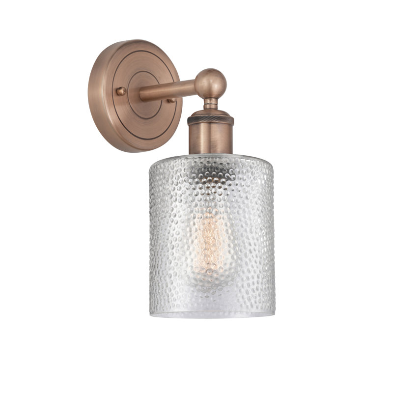 Chilchinbito Armed Sconce, Clear, Antique Copper