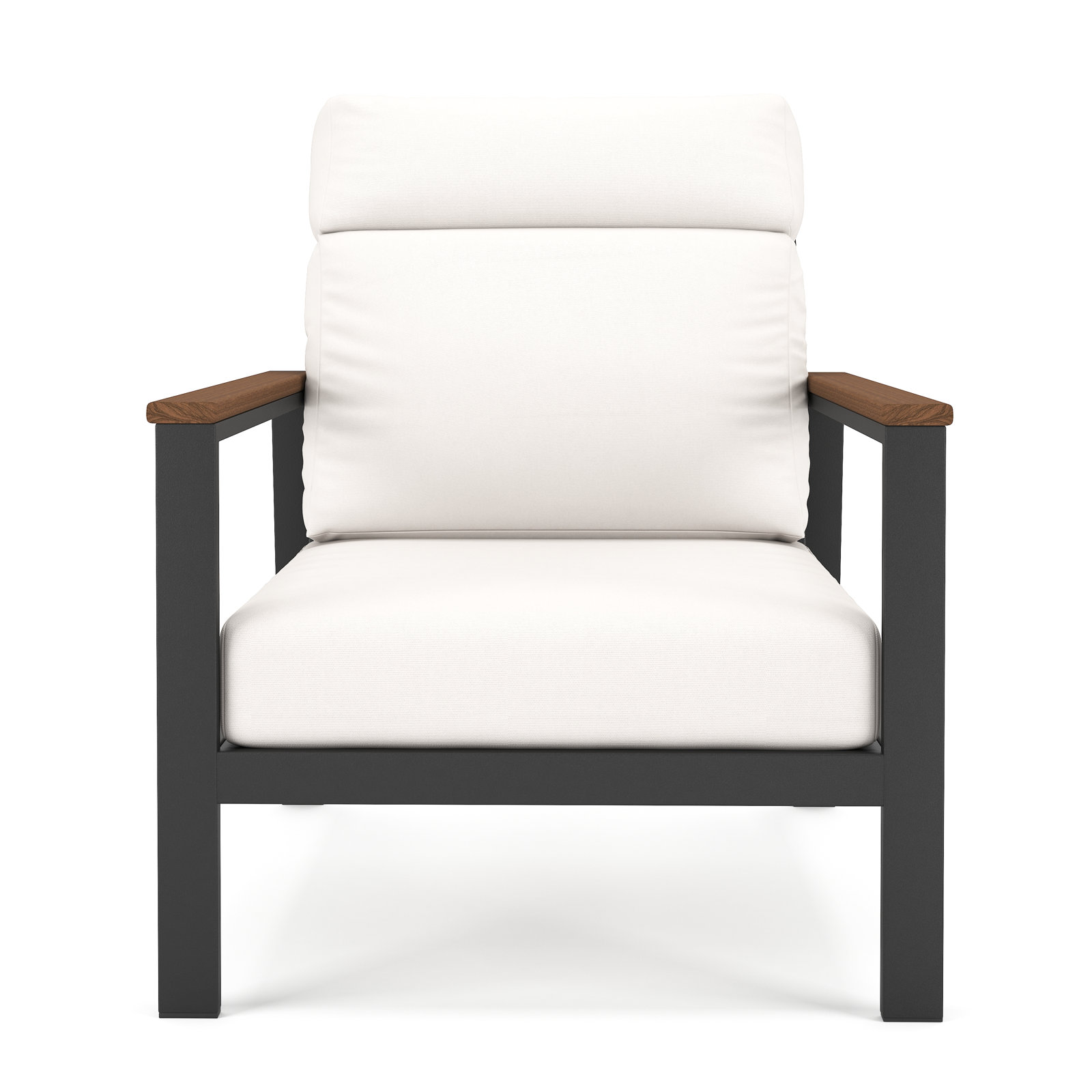 Townsend Sunbrella® Patio Lounge Chair, Canvas White, Brown, Yes