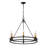 Henricks 6 - Light Dimmable Wagon Wheel Chandelier