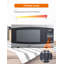 Four à micro-ondes de comptoir commercial en acier inoxydable 21,7 po 1,6 pi cu CHM Series