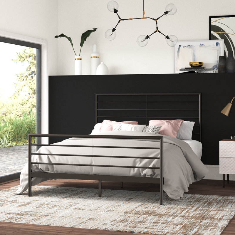 Charee Metal Open-Frame Bed, Queen