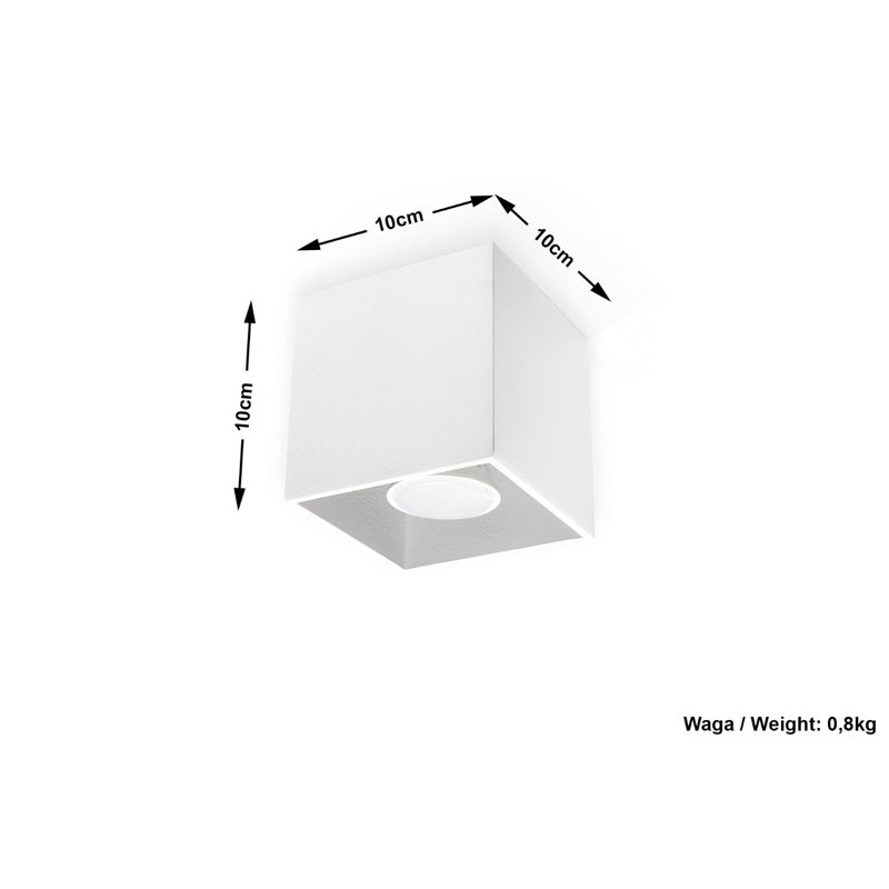 Siena Flush Mount, White