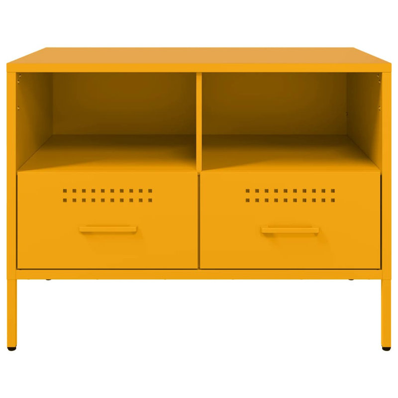Yes_No_Yes_No_No TV Stand, Mustard Yellow, 68cm