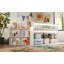 Structure de lit moderne Maelis avec glissoire et tablette de rangement-125911792