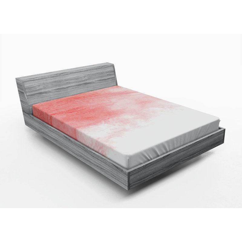Microfiber Abstract Fitted Sheet, Queen Fitted Sheet