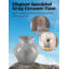 Vase en céramique gris tacheté Red Barrel Studio®