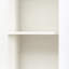 Grande armoire de rangement blanche de 70,87 po avec 2 portes et 2 tiroirs, unité de plancher étroite avec tablettes réglables pour la salle de bain, la cuisine et le salon | Idée cadeau