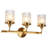 3-Light Dimmable Textured Bathroom Vanity Light ETL Certified