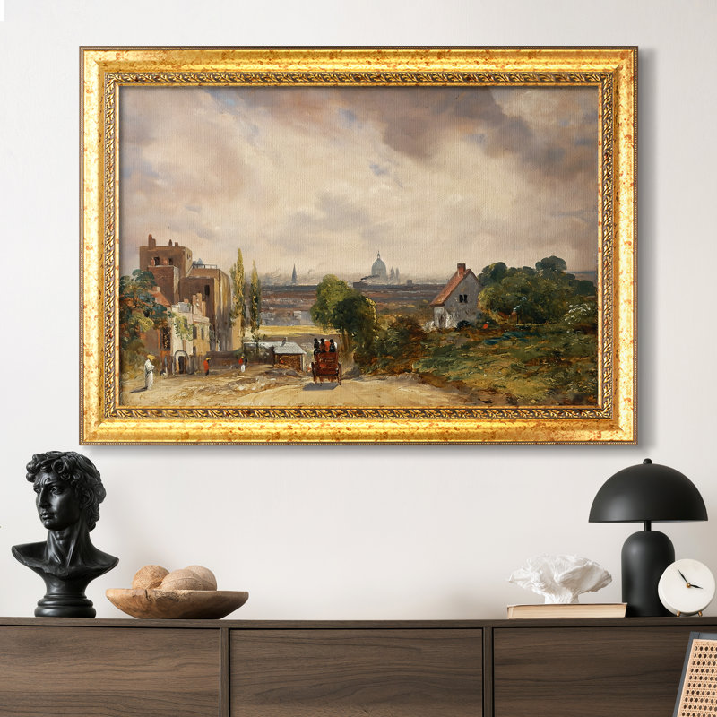 La maison de sir Richard Steele, Hampstead, v. 1832 - John Constable - Toile encadrée sur mesure, Toile avec cadre