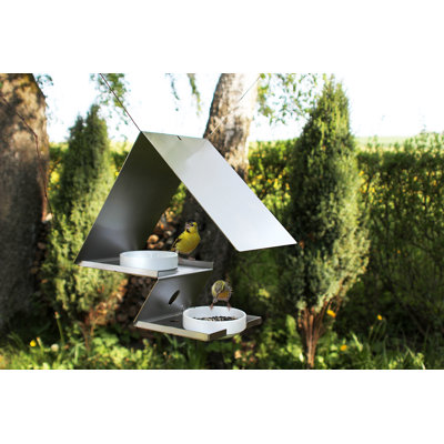 Novara Hängend Bird Table With A Seed Dispenser And Fat Ball Holder