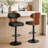 Bentwood Adjustable Height Swivel Bar Stool-572064400