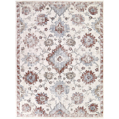 Tapis rouille / bleu Palacios