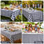 Nappe PEVA imperméable Buffalo Gingham avec envers en flanelle, repas intérieur et extérieur-131239486